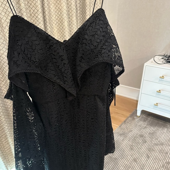 Nicholas Lace Off the Shoulder with attached sleeves and spaghetti Straps - Picture 2 of 5